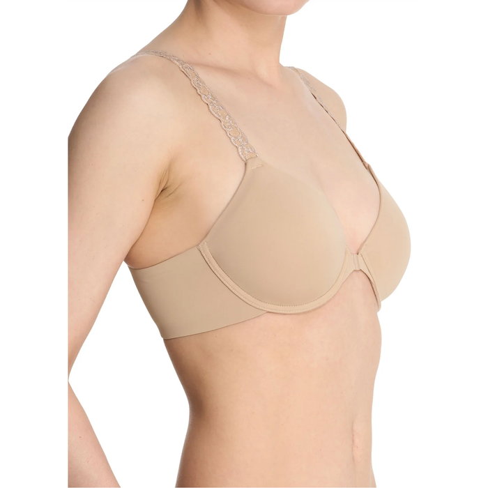 Pure Luxe Convertible Front Close Contour Underwire Bra in Nude - Romantiques