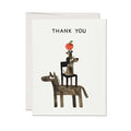 Red Cap Cards - Team Effort Thank You Greeting Card