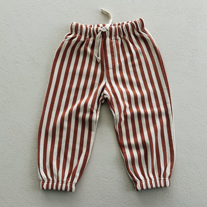 RELAXED JOGGER - POPPY STRIPE