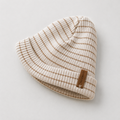 RIB BEANIE - Biscuit Stripe