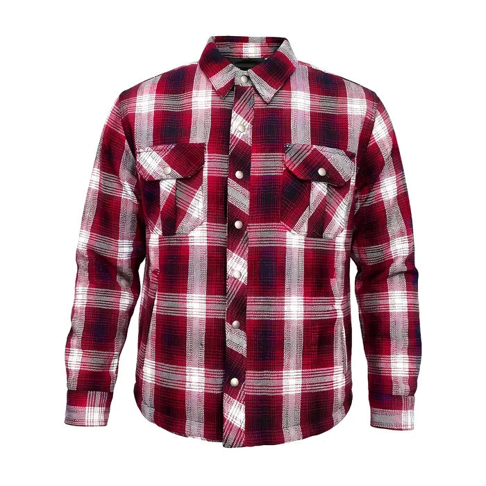 Road guard - Men's armored Motorcycle Flannel Shirt TW144