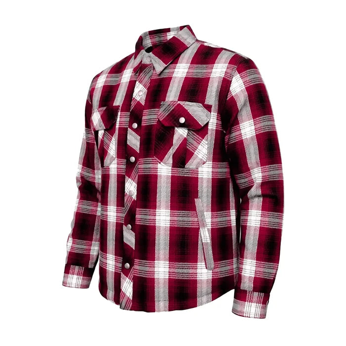 Road guard - Men's armored Motorcycle Flannel Shirt TW144