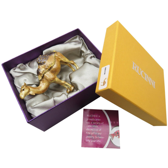 RUCINNI Camel Jeweled Trinket Box,