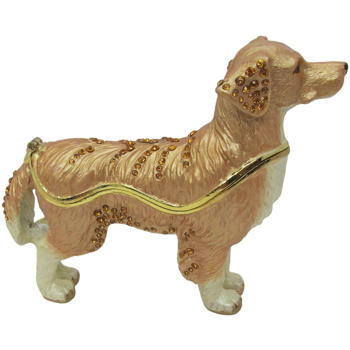 RUCINNI Dachshund Jeweled Trinket Box