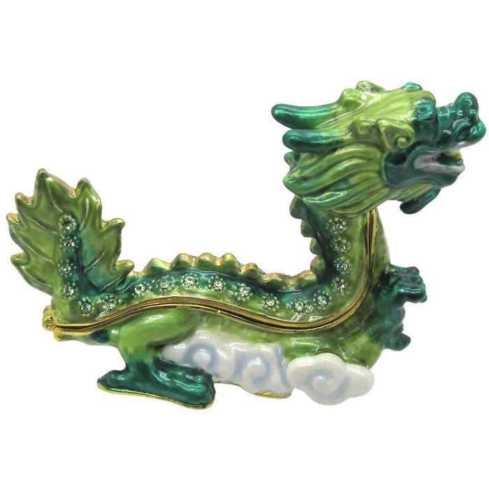 RUCINNI Dragon Jeweled Trinket Box, Green