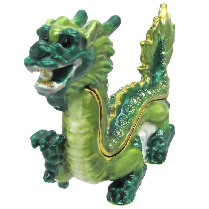 RUCINNI Dragon Jeweled Trinket Box, Green