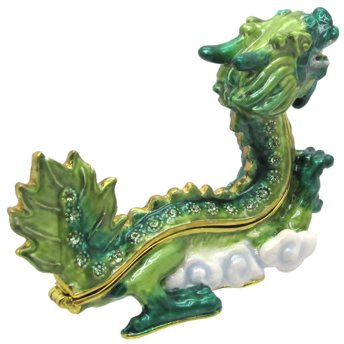 RUCINNI Dragon Jeweled Trinket Box, Green