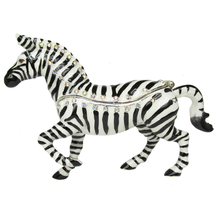 RUCINNI Zebra Jeweled Trinket Box