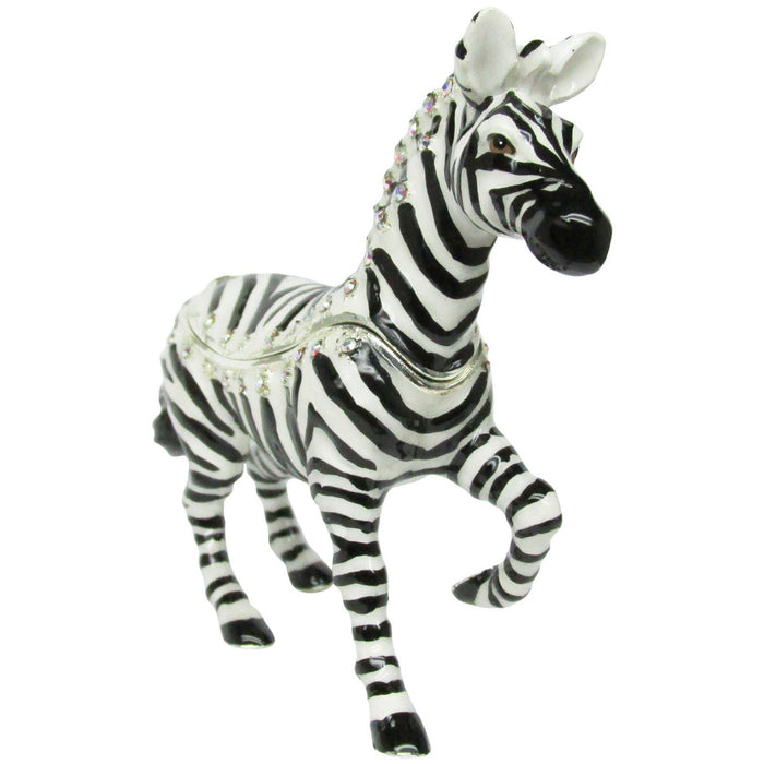 RUCINNI Zebra Jeweled Trinket Box