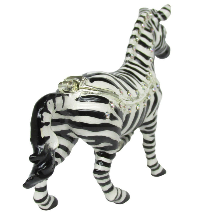 RUCINNI Zebra Jeweled Trinket Box
