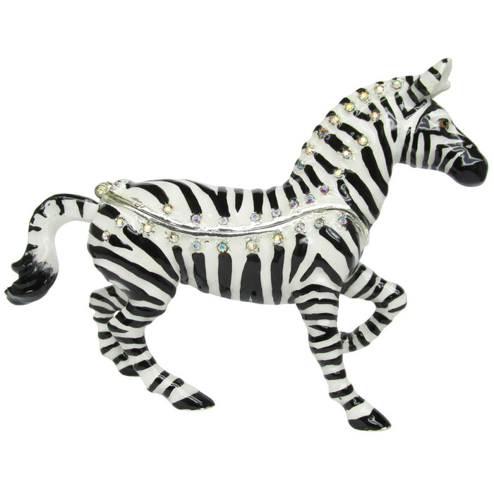 RUCINNI Zebra Jeweled Trinket Box