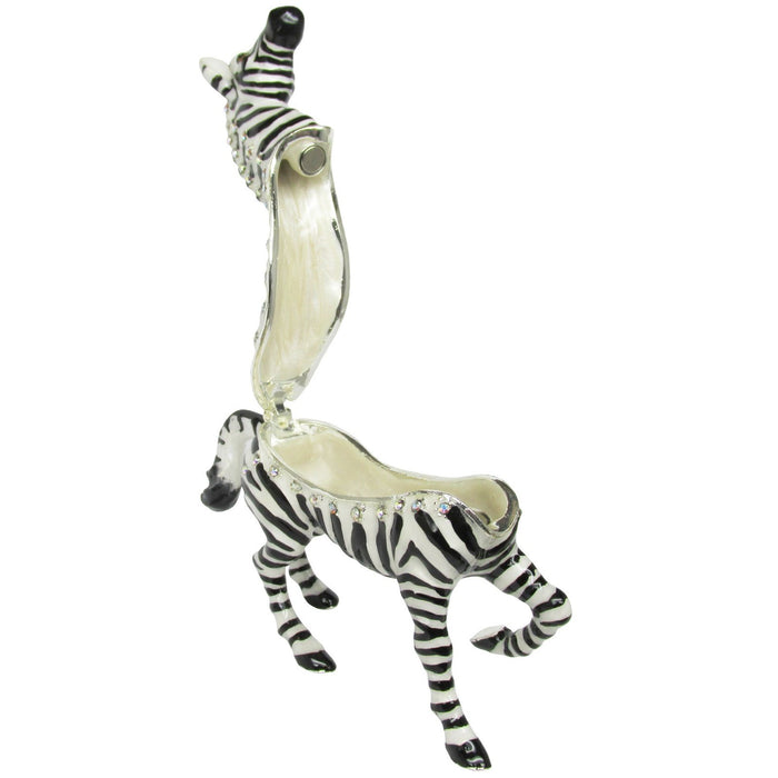 RUCINNI Zebra Jeweled Trinket Box