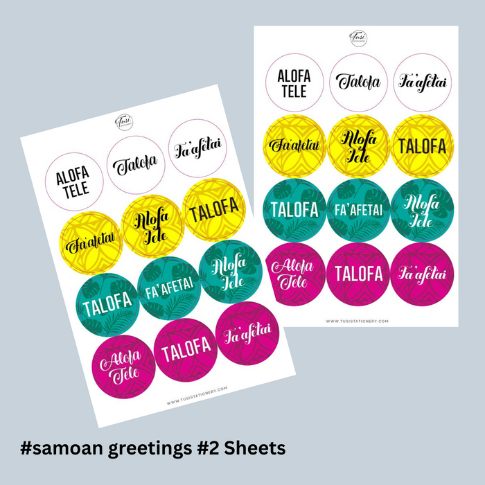 Samoan Greeting stickers