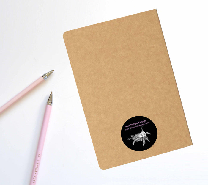PinkPolish Design Notebook "Saturn Planet Pop" Notebook / Sketchbook / Journal