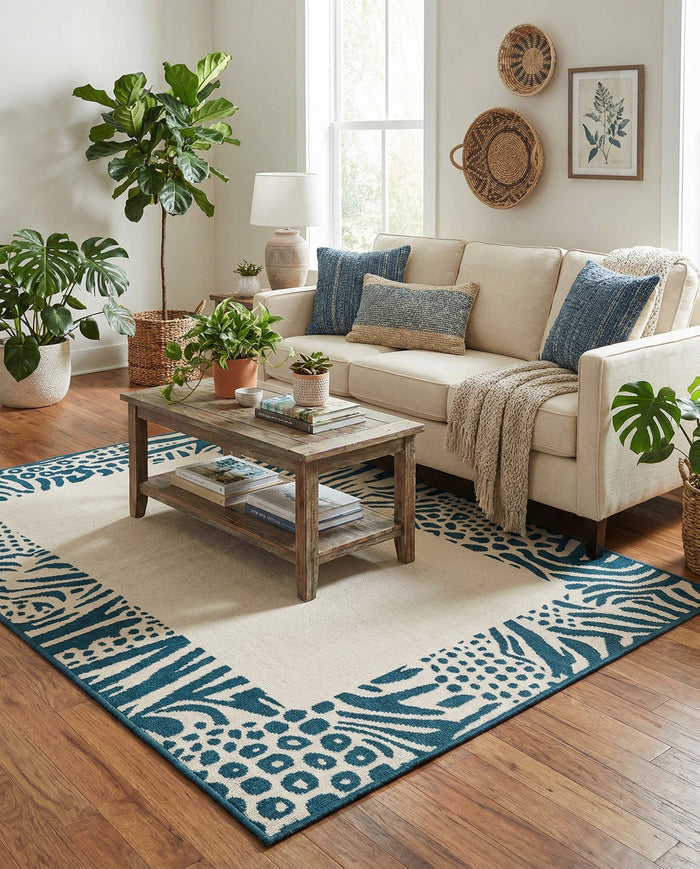 Savannah Escape Collection Area Rug - Serengeti Rectangle Ivory  lifestyle 4