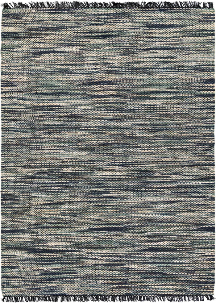 Savannah Jute Collection Area Rug - Nantucket Rectangle Green and Ivory Main