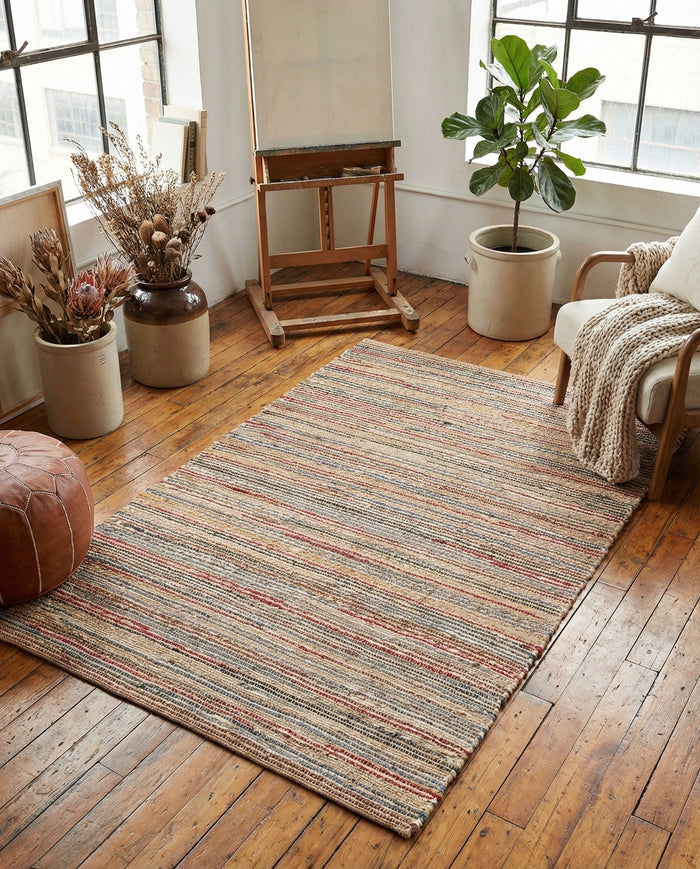 Savannah Jute Collection Area Rug - Serengeti Rectangle Multi  lifestyle 4