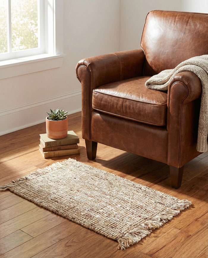 Savannah Jute Collection Area Rug - Tahoe Rectangle Natural  lifestyle 3