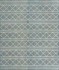 Seaside Lattice Collection Area Rug -  Glade Rectangle Blue Main