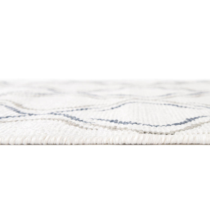 Seaside Lattice Collection Area Rug -  Hastings Rectangle Ivory  lifestyle 33