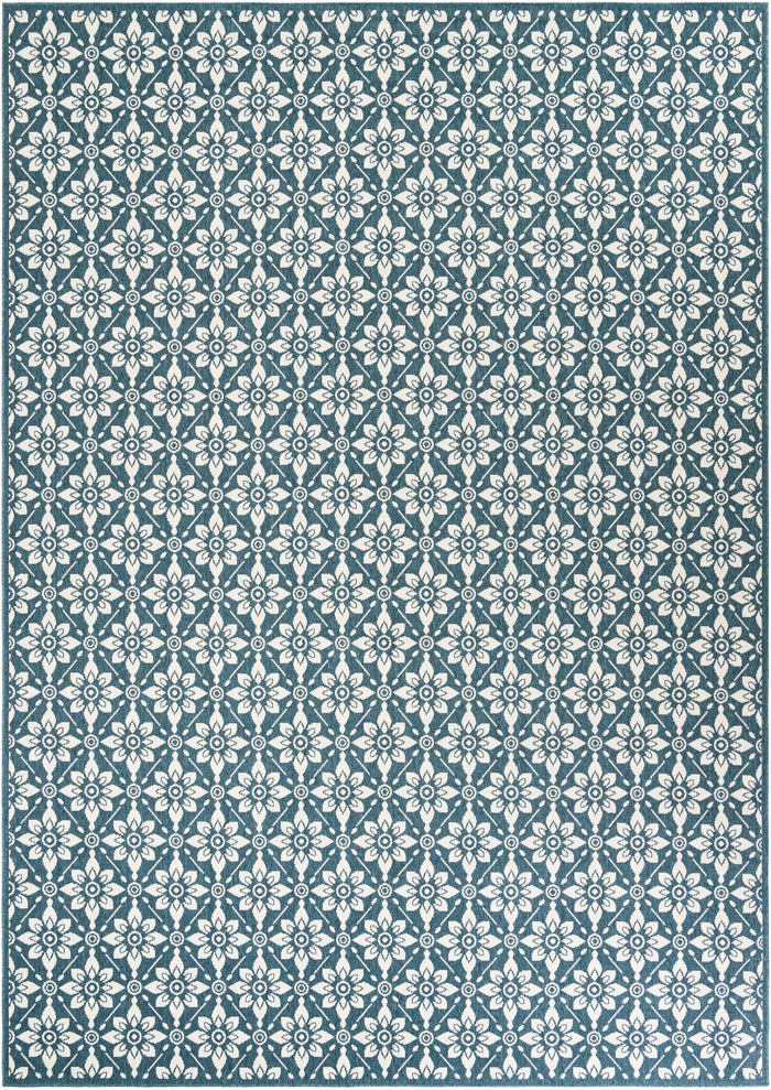Savannah Pergola Collection Area Rug -  Oasis Rectangle Navy Blue  lifestyle 2