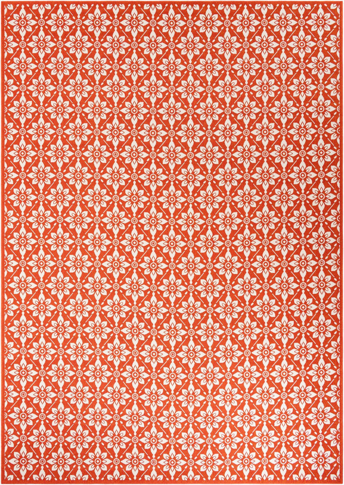 Savannah Pergola Collection Area Rug -  Oasis Rectangle Rust Red  lifestyle 3