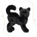 Black plush toy of a scaredy cat from Douglas, soft and cuddly toy in the Toys & Plush category.