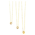 Shà Parlé Paperclip Chain With Charm Holder 17"-19" - Romantiques