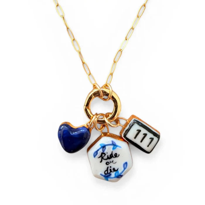 Shà Parlé "Ride or Die" Hexagon Charm