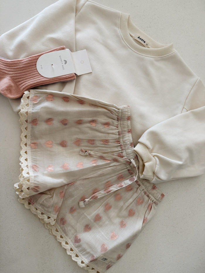 SHORTS HEARTS - KIDS