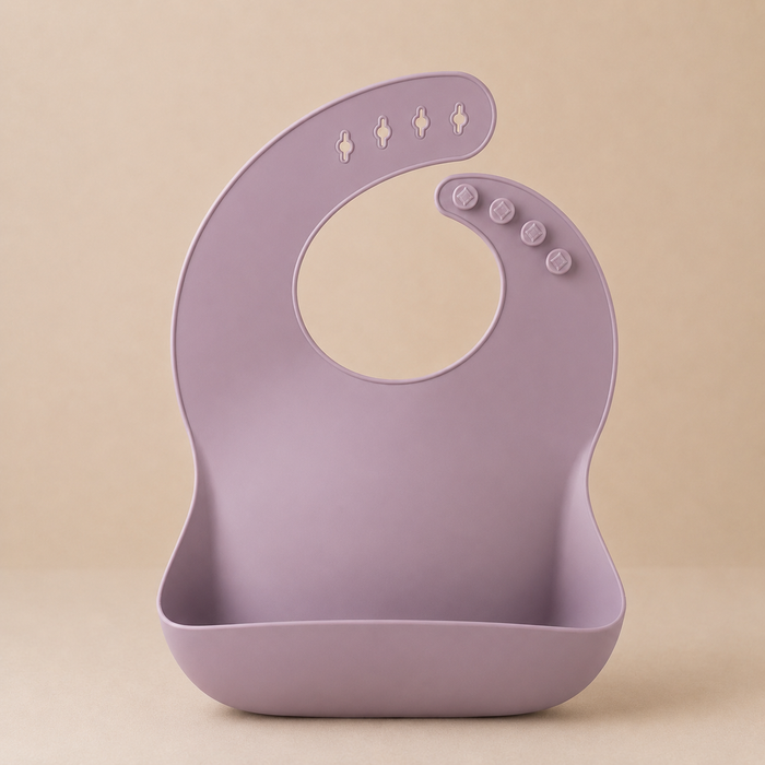 SILICONE BIBS - pale mauve
