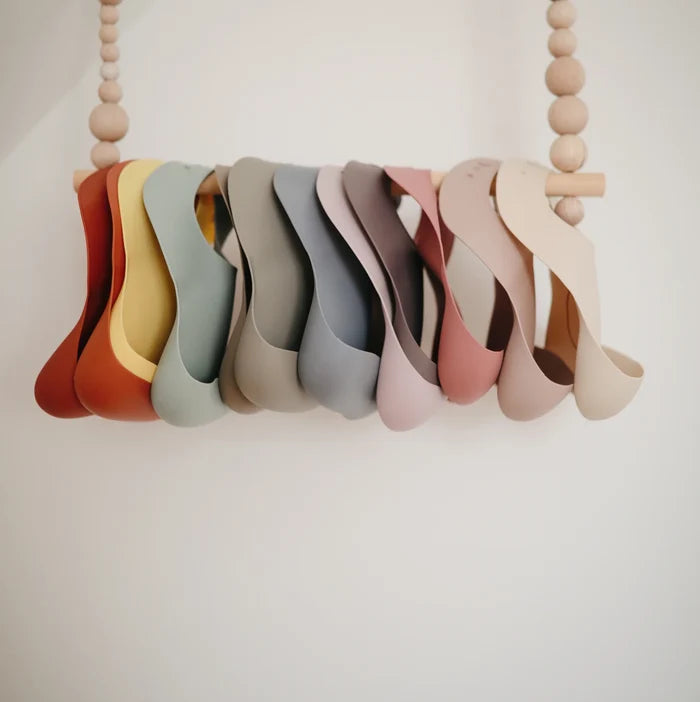 SILICONE BIBS - pale mauve