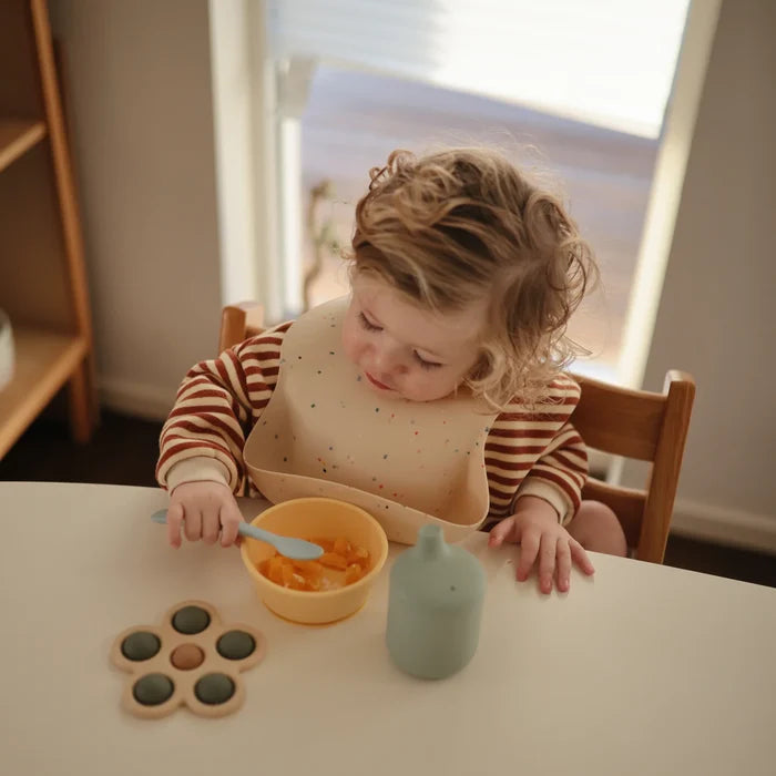 SILICONE BIBS - vanilla confetti