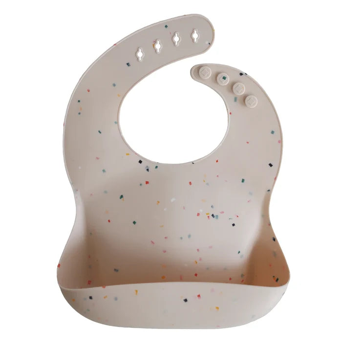 SILICONE BIBS - vanilla confetti