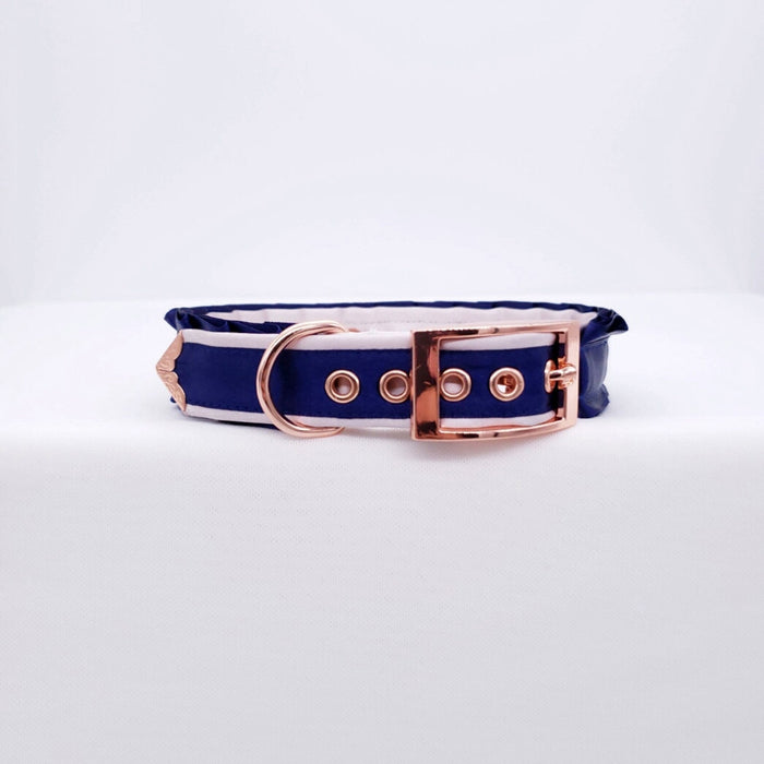 Simple Navy and Rose Gold Collar