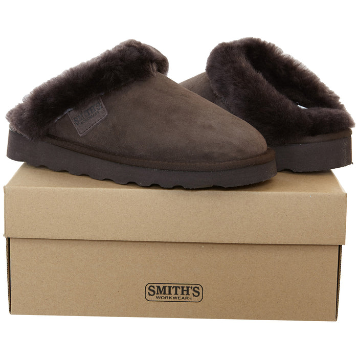Smith's Work Wear Geninue Plush Australian Shearling Plush Mule Slippers Womens Style : Wsm30019