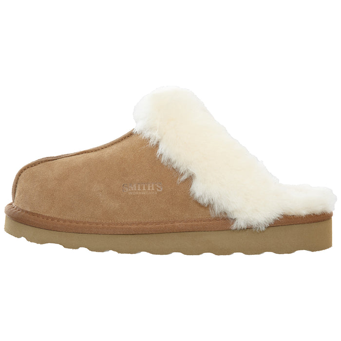 Smith's Work Wear Geninue Plush Australian Shearling & Suede Mule Slippers Womens Style : Wsm30020