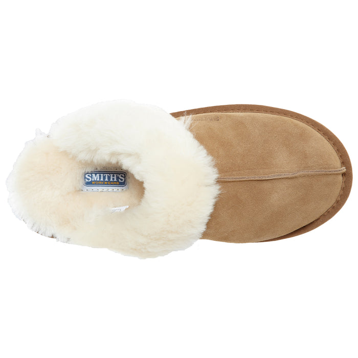 Smith's Work Wear Geninue Plush Australian Shearling & Suede Mule Slippers Womens Style : Wsm30020