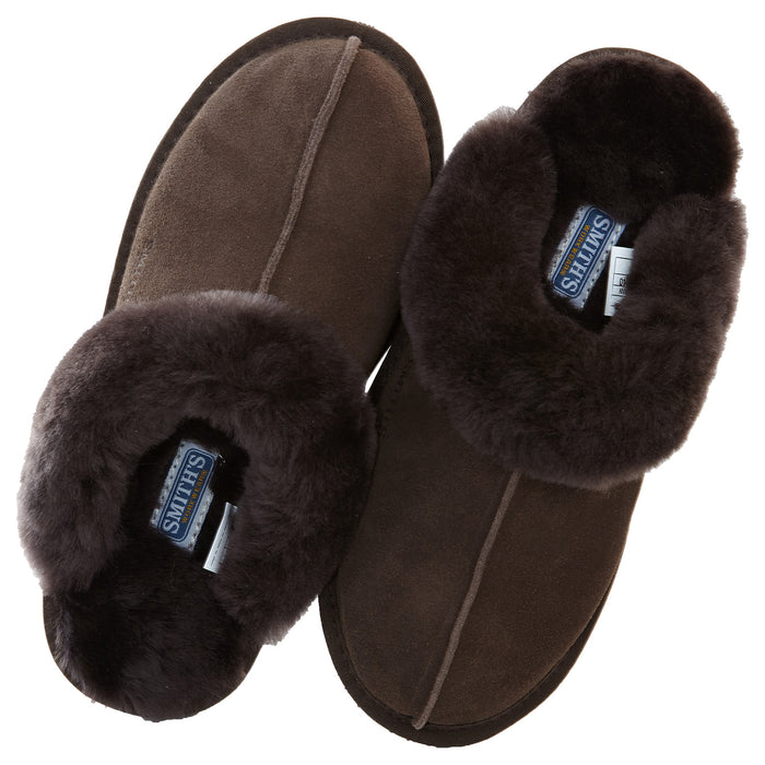 Smith's Work Wear Geninue Plush Australian Shearling & Suede Mule Slippers Womens Style : Wsm30020