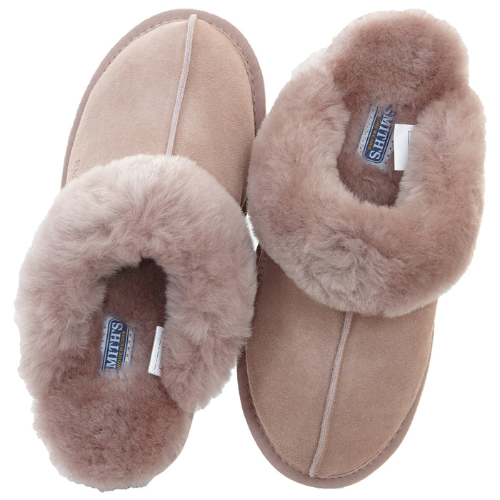 Smith's Work Wear Geninue Plush Australian Shearling & Suede Mule Slippers Womens Style : Wsm30020