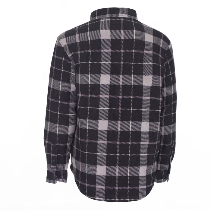 Smith's Work Wear Men Sprinted Micro Fleece Sherpa Lined Shirt Jkt Mens Style : S4564-375