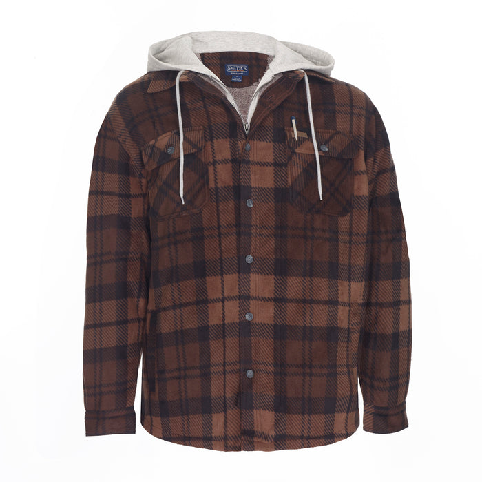 Smith's Work Wear Mens Prnt  Micfleece Sherpa Lined Jkt/hood Mens Style : S3215fc-376
