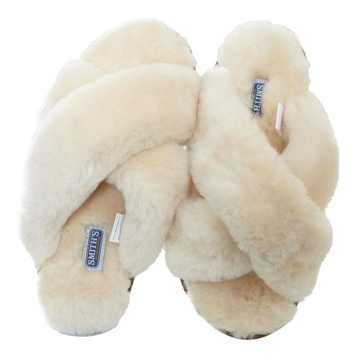 Smith's Work Wear Shearling Criss Cross Slipper Womens Style : Sm10007