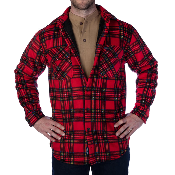 Smith's Work Wear Sprinted Micro Fleece Sherpa Lined Shirt Jkt Mens Style : S4564-324
