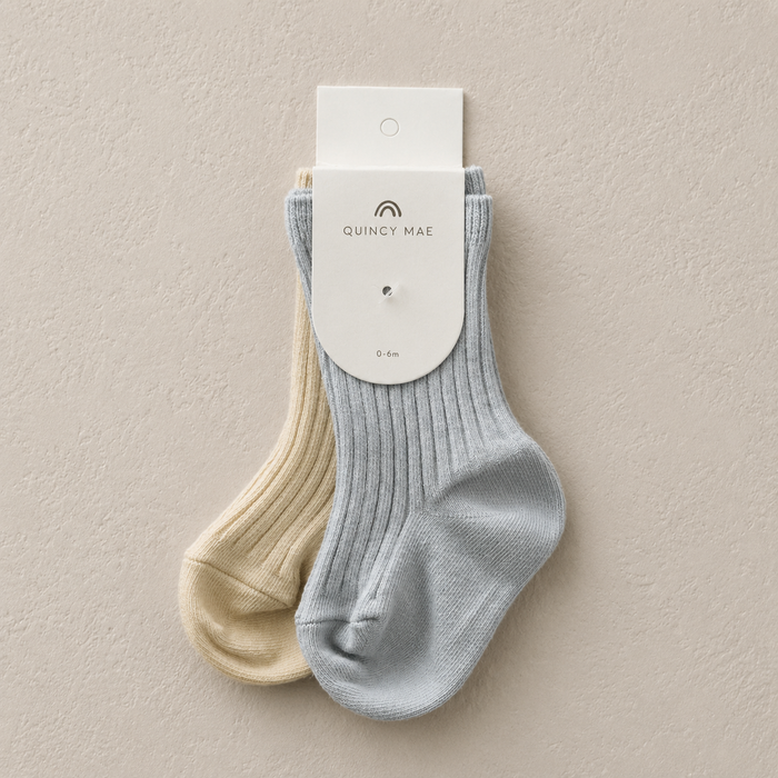 SOCK SET - SKY, YELLOW