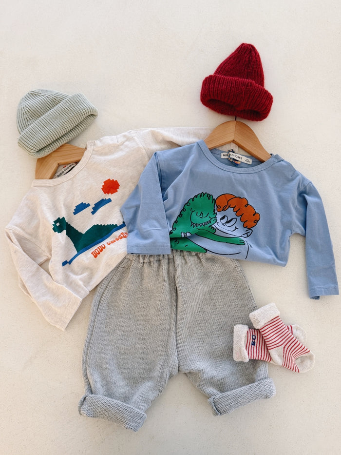 SOFT BABY PANTS - GREY
