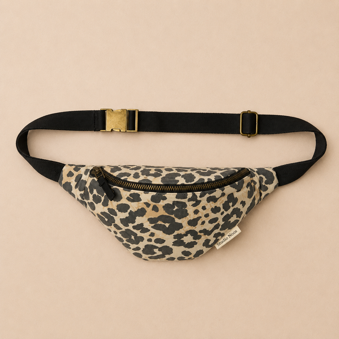 Soft Cotton Leopard Mini Fanny Pack
