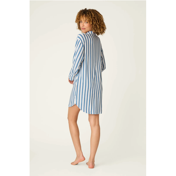 Soiree Dreams Blue Stripe Nightshirt