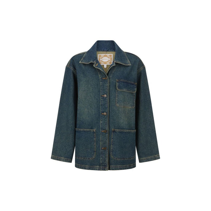 Spell Drew Denim Jacket in Dirty Indigo