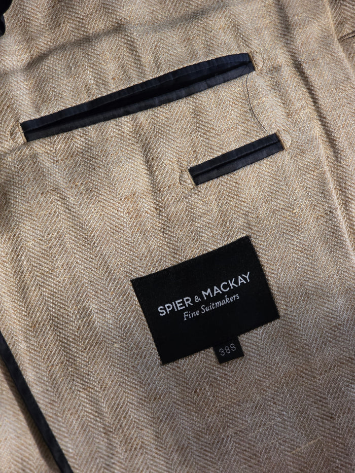 Spier & Mackay - Three Button Sport Coat - Beige Herringbone